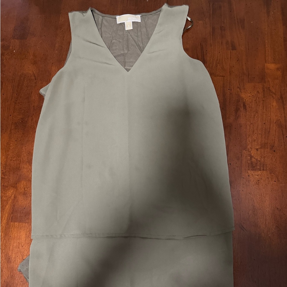 Michael Kors Olive Green Top
